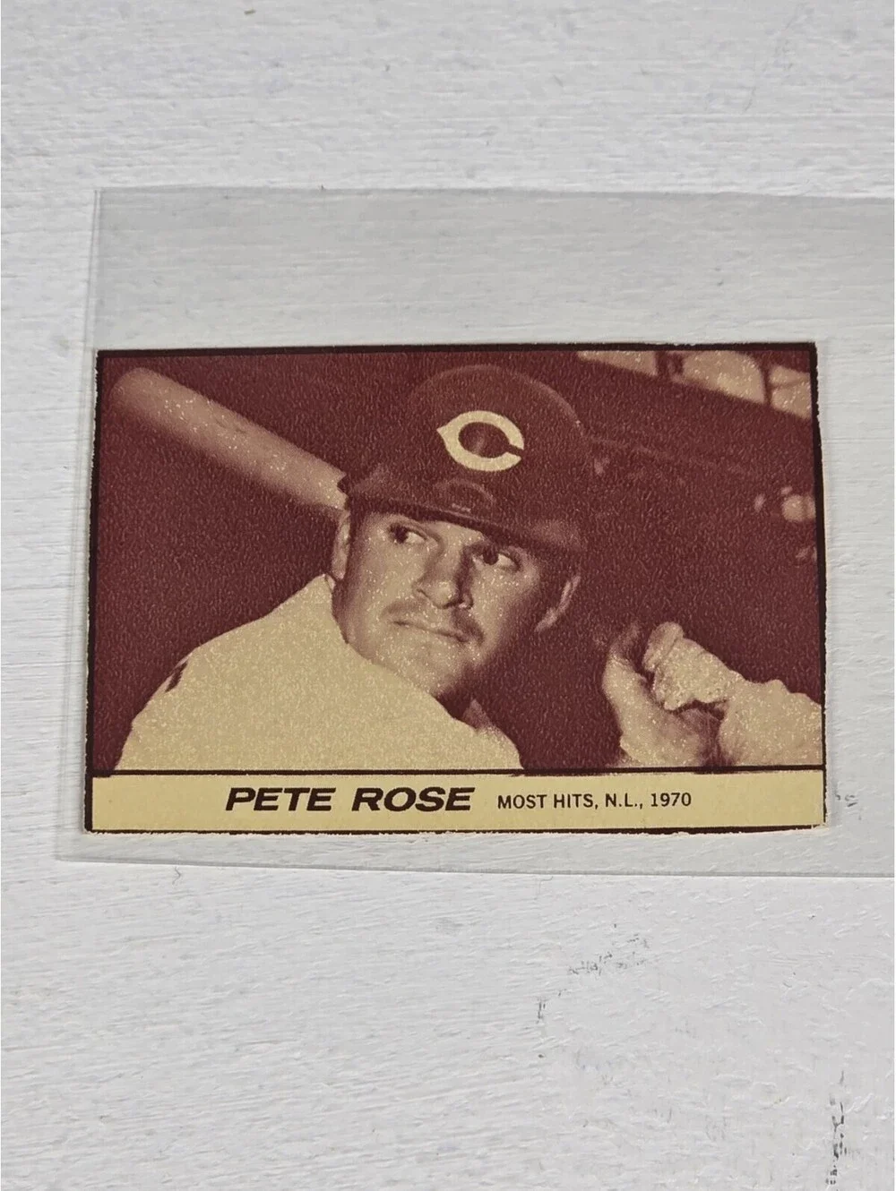 1971 MILK DUDS HANDCUT TRADING CARD PETE ROSE RARE CINCINNATI REDS VINTAGE 1970S